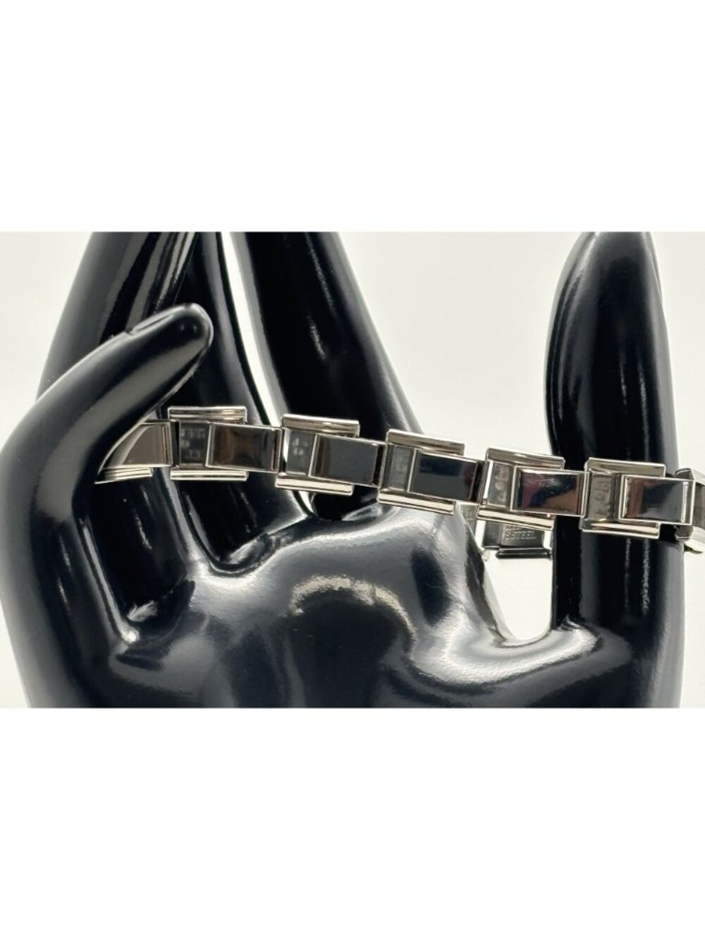 Vintage Manuel Zed Charm Bracelet Stainless Steel Expandable Links Puzzle Design - Picture 7 of 15